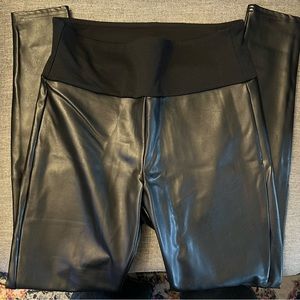 Assets Black Faux Leather leggings